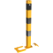 Barrier posts | detachable, removable | yellow / black | 70 x 70 mm | without eyelet